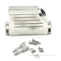 Silver D-SUB plastic shell connector